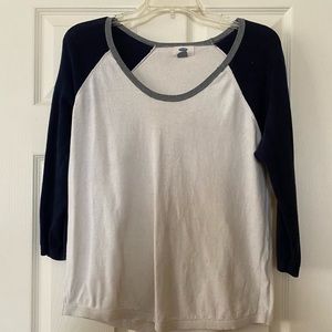 Old navy base ball style sweater